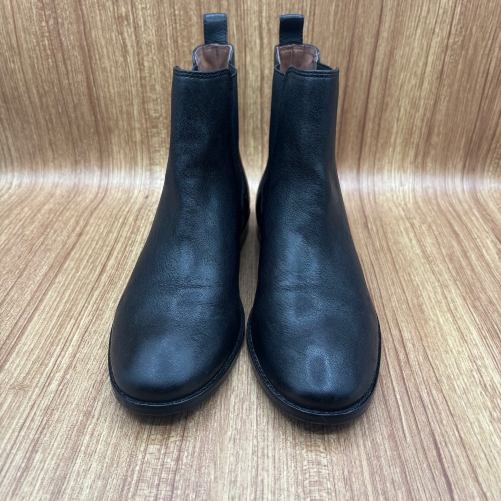 Frye Anna Chelsea Boots Black Womens Size 7M Leather Ankle Boot 3479359-BLK‎ - Picture 2 of 9